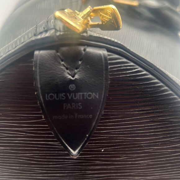 LOUIS VUITTON VINTAGE BLACK EPI LEATHER DUFFLE TRAVEL BAG KEEPALL 50 - Picture 5 of 16